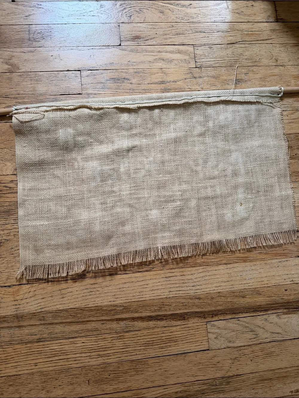 Vintage Handmade “Those Who Sing Pray Twice” Burlap Wall Hanging